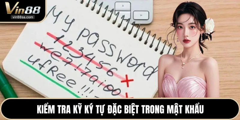 Kiểm tra kỹ ký tự đặc biệt trong mật khẩu